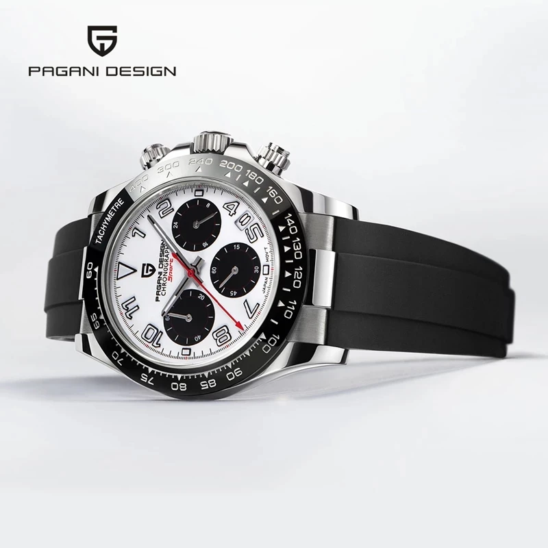 PAGANI UCO-Montre à Quartz en Verre Saphir pour Homme, Étanche à 10Bar, Chronographe, Horloge, 2023