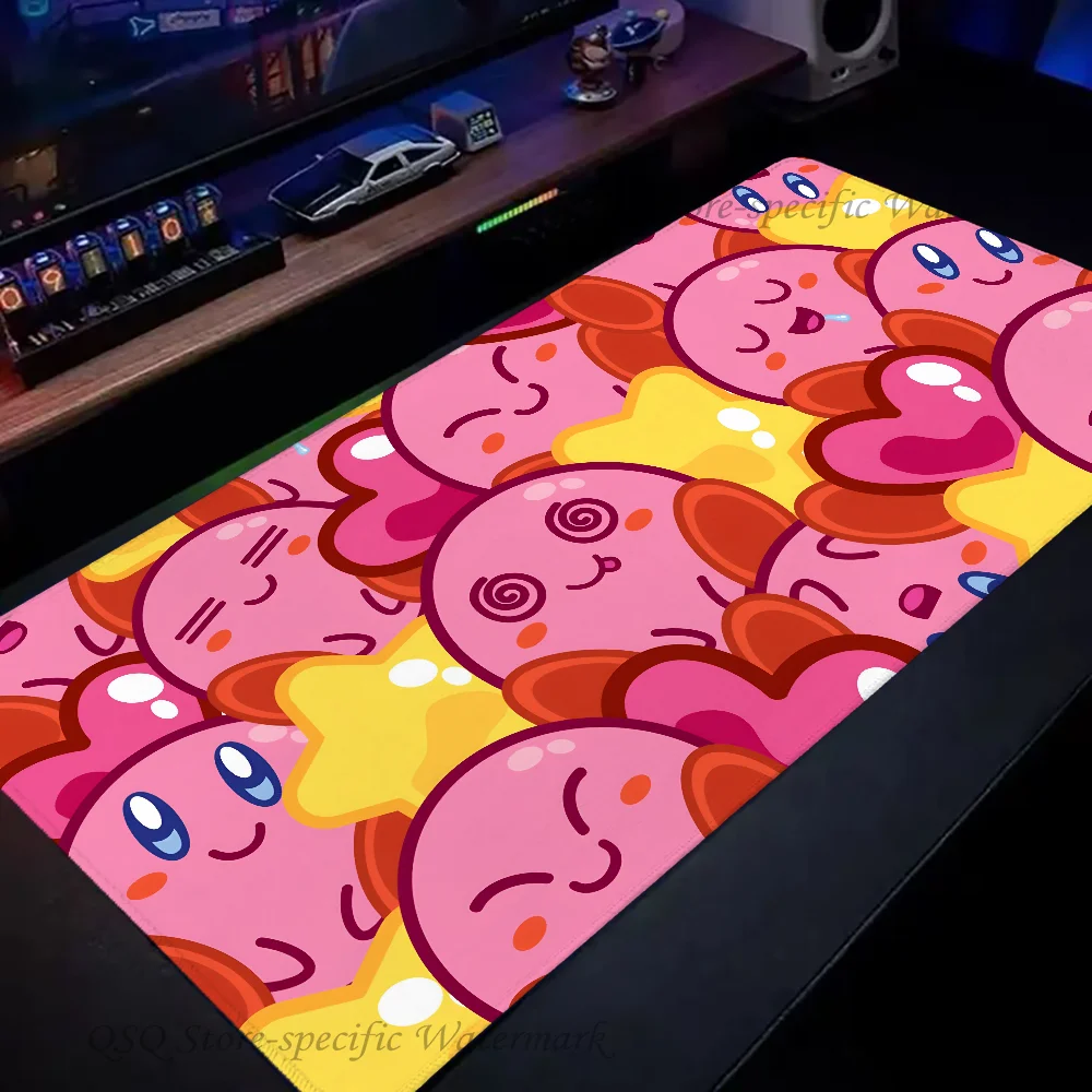 Cartoon Stars K-Kirby Mousepad Large Gaming Mouse Pad LockEdge Thickened Computer Keyboard Table Desk Mat