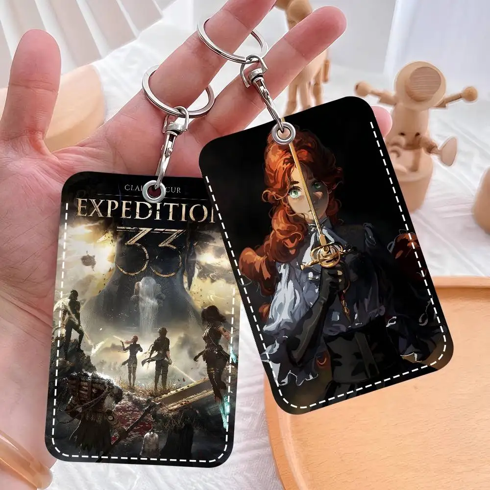 

Компактный кожаный картхолдер C-Clair O-Obscur E-Expedition 33 Classic для мужчин и женщин в путешествиях