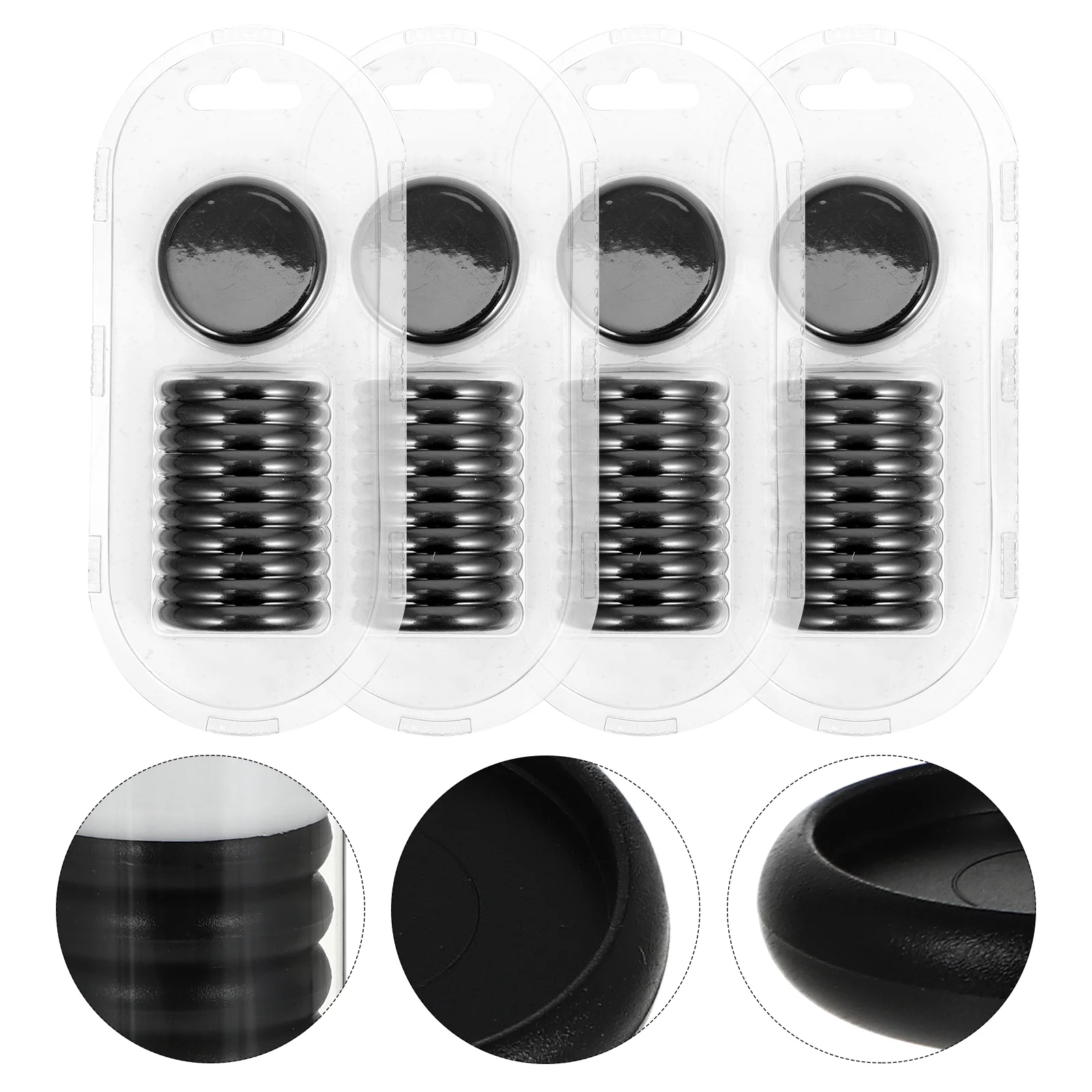 

44 Pcs Binder Buckle Round Disc Mini Card Loose Leaf Rings The Notebook Binding Adhesive Buckles