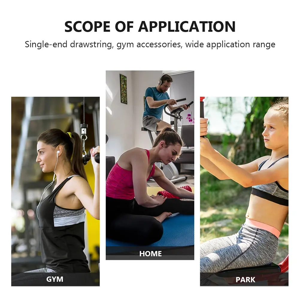 

2 pcs Over-Sized Triceps Rope Accessories Heavy Duty Pull Down Cord For Cable Machines Home Gym Exercise Biceps Back Shoulders