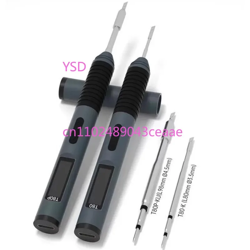 

Intelligent Small Household Adjustable Temperature Electric Soldering Iron Portable Constant Temperature Table Welding Pen T80P