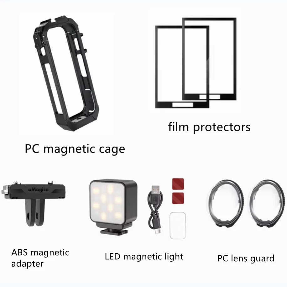 �y�Z�[�����zInsta360 X4 Air PC ���C�t���[���P�[�W�X�N���[���t�B�����v���e�N�^�[�����Y�K�[�h���C�A�_�v�^�[ PU �ی���[�P�[�X