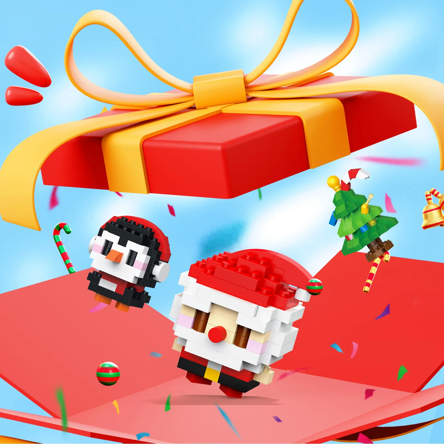 

DIY Model Christmas Building Block micro blocks Sets Animals Aseemby toy bricks construction set girls Gifts Desktop Decoration