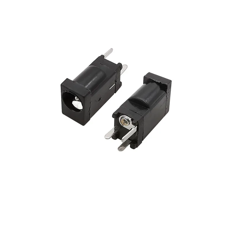 10Pcs DC-002D DC Socket 3.5x1.3mm DC Power Female Jack Connector 180 Degree Small DC Sockets Interface Adapter 3.5mm x 1.3mm