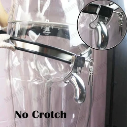 Manyjoy Stainless Steel Male Chastity Belt Device Metal Cock Penis Cage Adjustable Waist BDSM Bondage Pants Adult Sex Toys 18+