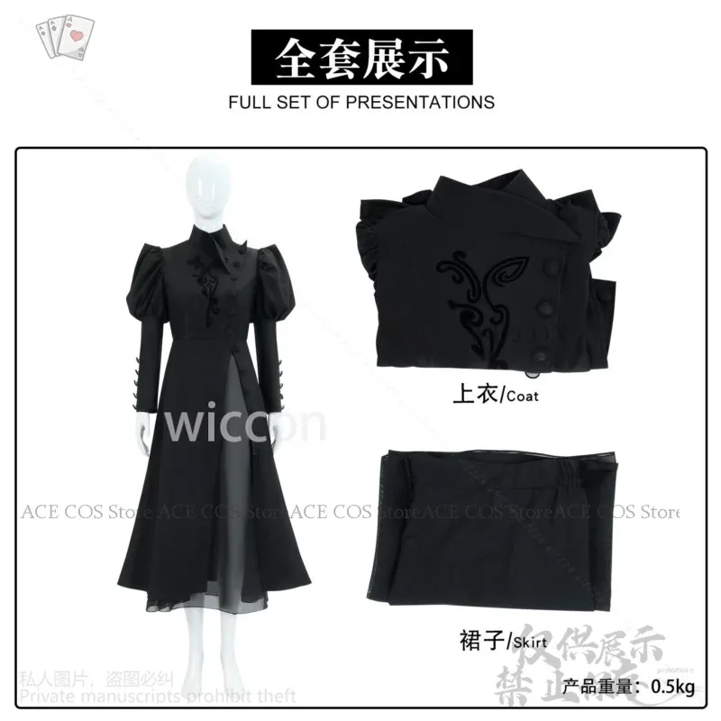 

Wicked Косплей Ведьмы Аниме Фильм Эльфаба Готика Одежда Лолита Черное Платье Вечеринка Хэллоуин Рождество Cos Индивидуальные Девушки Женщины