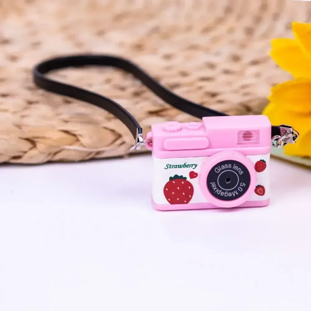 Veelkleurige miniatuurpoppen Camera-accessoires Foto rekwisieten Sluiter en flitscamera Kinderspeelgoed Popaccessoires