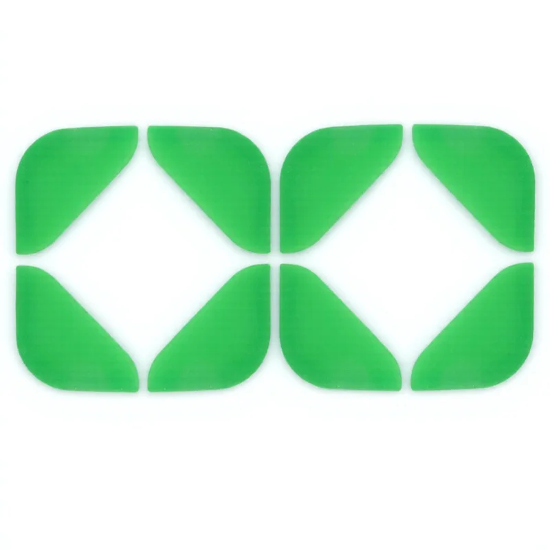 8 قطعة عالية الجودة سيليكون ذوبان لوحة ركن حماة الأخضر سهلة التنظيف مقاومة للاهتراء مقاومة للخدش مريح