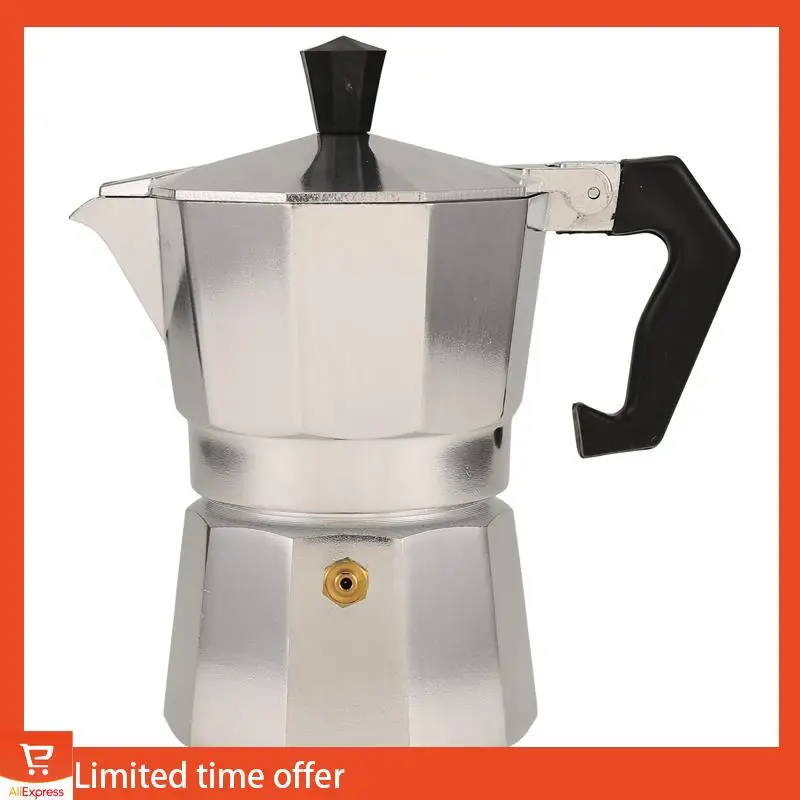 Fresh Moka Pot Italian Coffee Machine Espresso Aluminum Geyser Coffee Maker Latte Stove Classic Coffee Barista Accessories