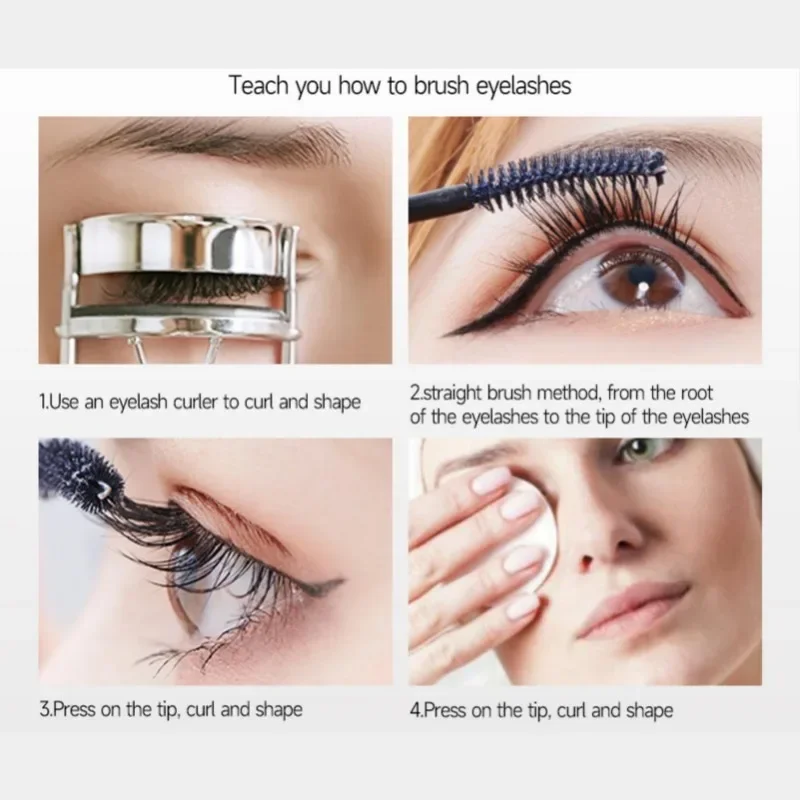 1 Stück wischfeste Wimperntusche – langlebig, gleichmäßig gefärbt, gekräuselt, wasserfest, schnell trocknend, geeignet für Datums und den täglichen Bedarf