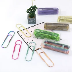 10cm Large Paper Clip 100mm Big Gold Rose Gold Paper Clips Bronze Paperclips Metal Clip Paper Stationery Plus Size Paper Clip