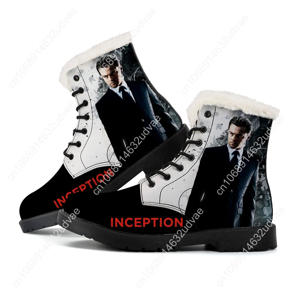 

Inception Plush Boots Mens Womens Teenager Shoes Casual Boot Outdoor Light High Quality Print on Demand Customize Shoe