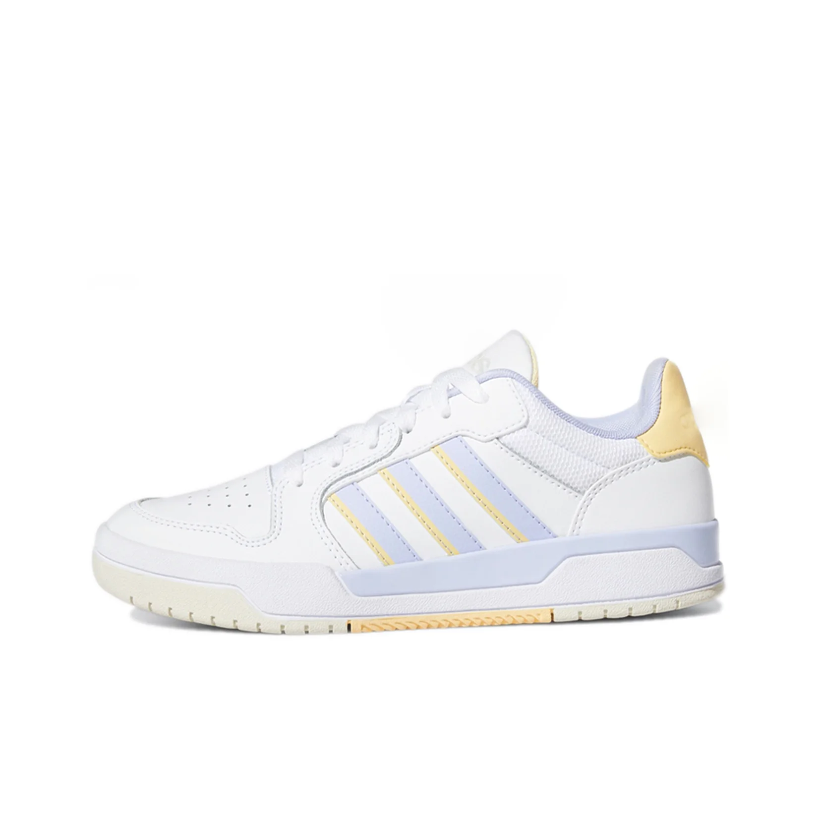 Adidas Neo Entrap Comfortable Low top Skateboard Shoes Unisex White Yellow Purple GX3814