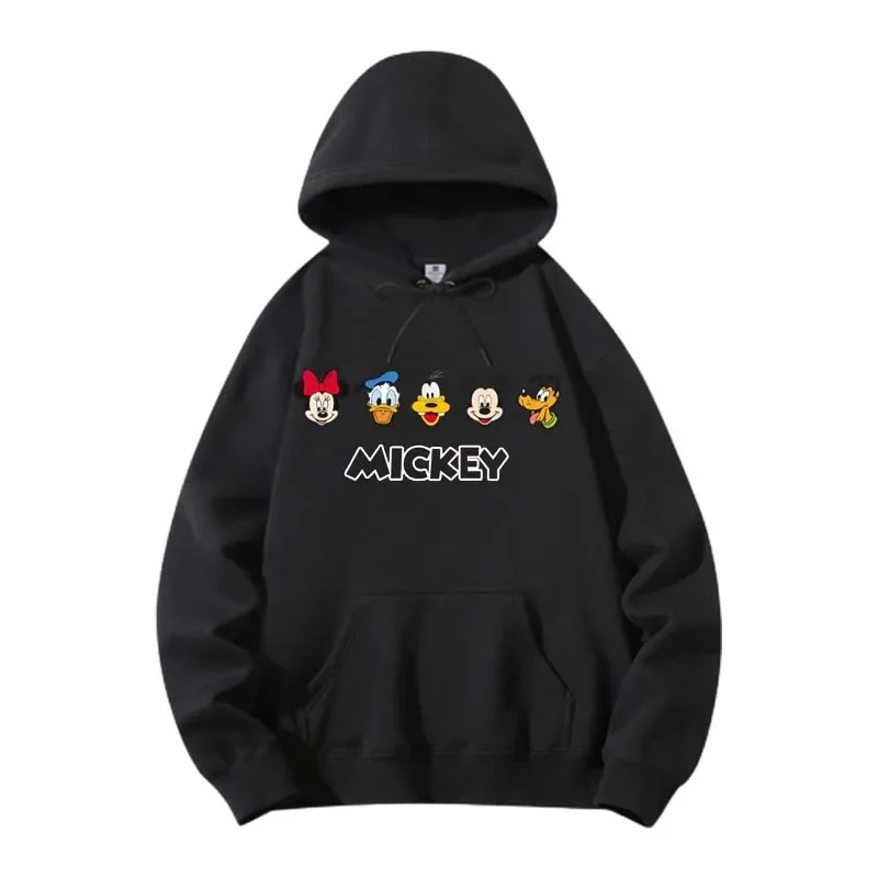 Disney Mickey Mouse Women Hoodies Cartoon Fashion Sweatshirt Hoodie Female Kawaii Clothes Autumn Winter Streetwear Pullover Top