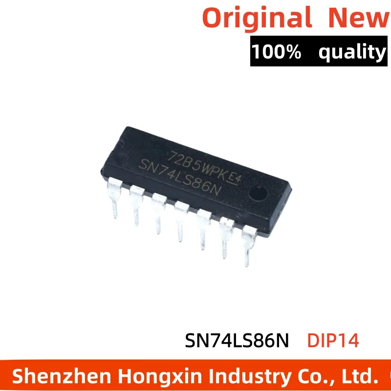 

10 pieces of 74LS86 SN74LS86N HS74LS86P DIP14 direct insertion logic chip IC