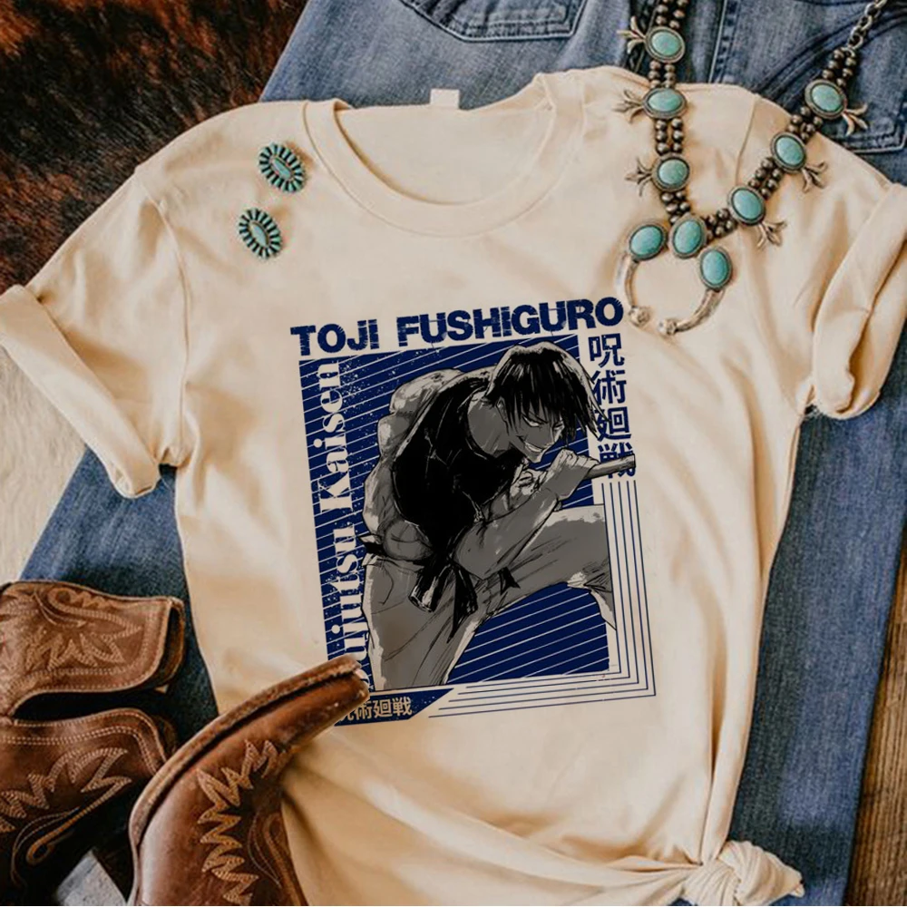 Toji Anime t-shirts women harajuku designer Tee female harajuku streetwear Japanese clothes