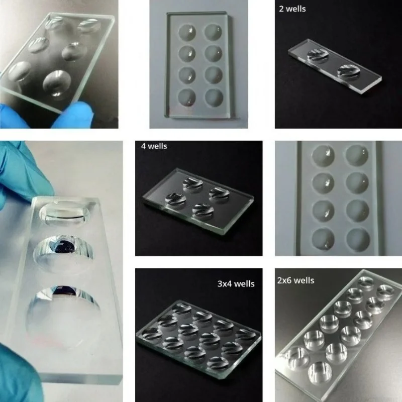 

Microscopio Laboratorio Accesorio Telescopio 1PCS Optical Glass 5mm or 10mm Thickness Circular Concave Cavity Microscope Slides