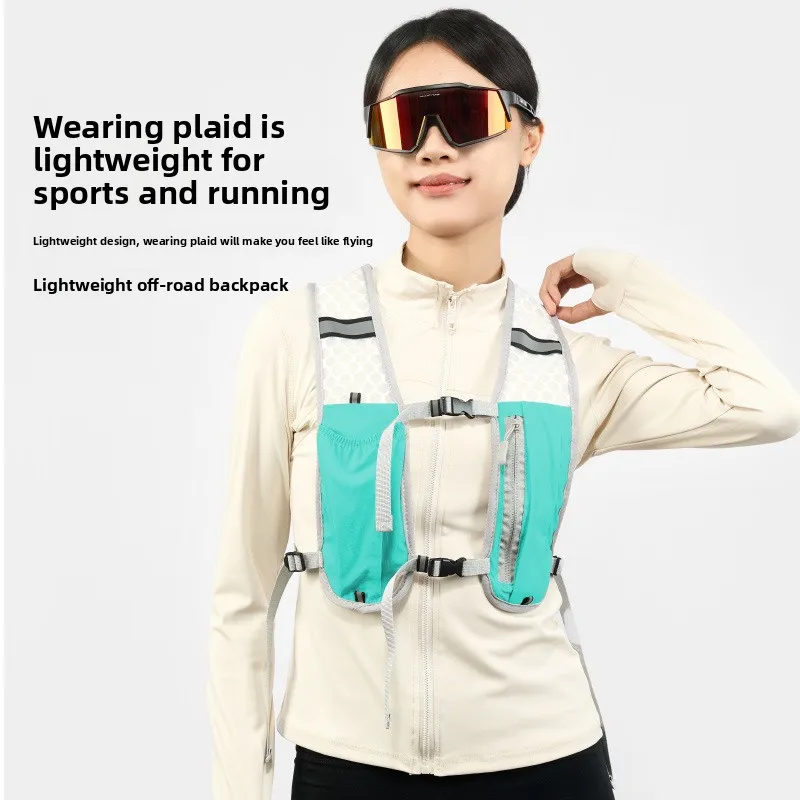 Lightweight Running Phone Bag - Outdoor Hiking Vest Pack, Cycling & Trekking Storage Backpack with Water Bottle Holder