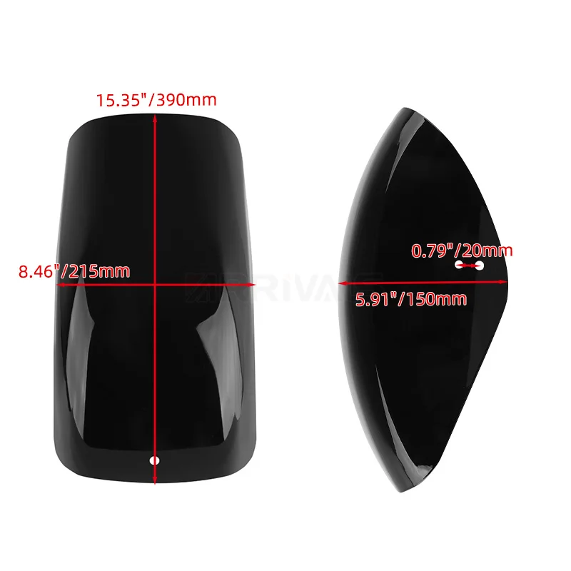 Motorcycle Bright Black ABS Rear Fender Short Mudguard Cover For Harley Sportster Honda Yamaha Suzuki Universal