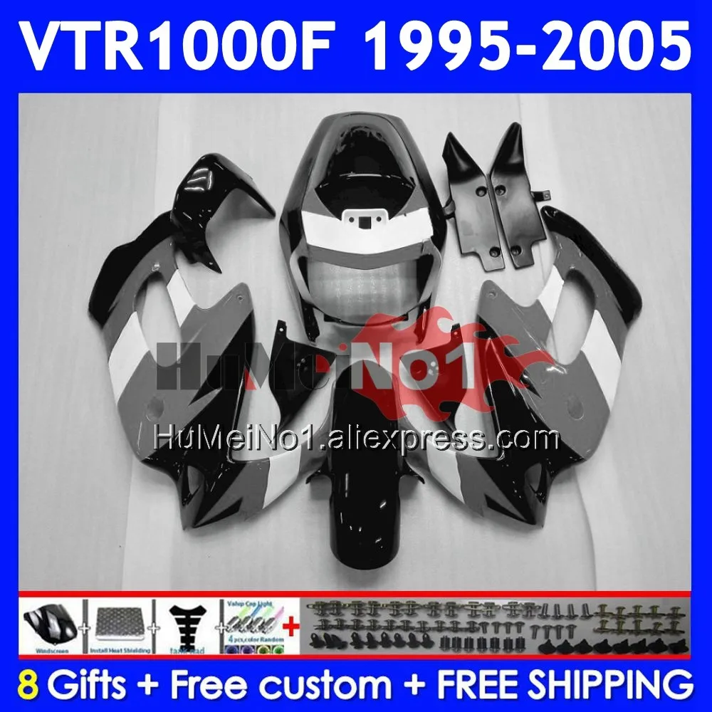 SuperHawk For HONDA VTR1000F VTR1000 67No.75 VTR 1000 F 1000F 1995 1996 1997 1998 1999 2000 01 02 03 Grey Repsol 04 05 Fairing