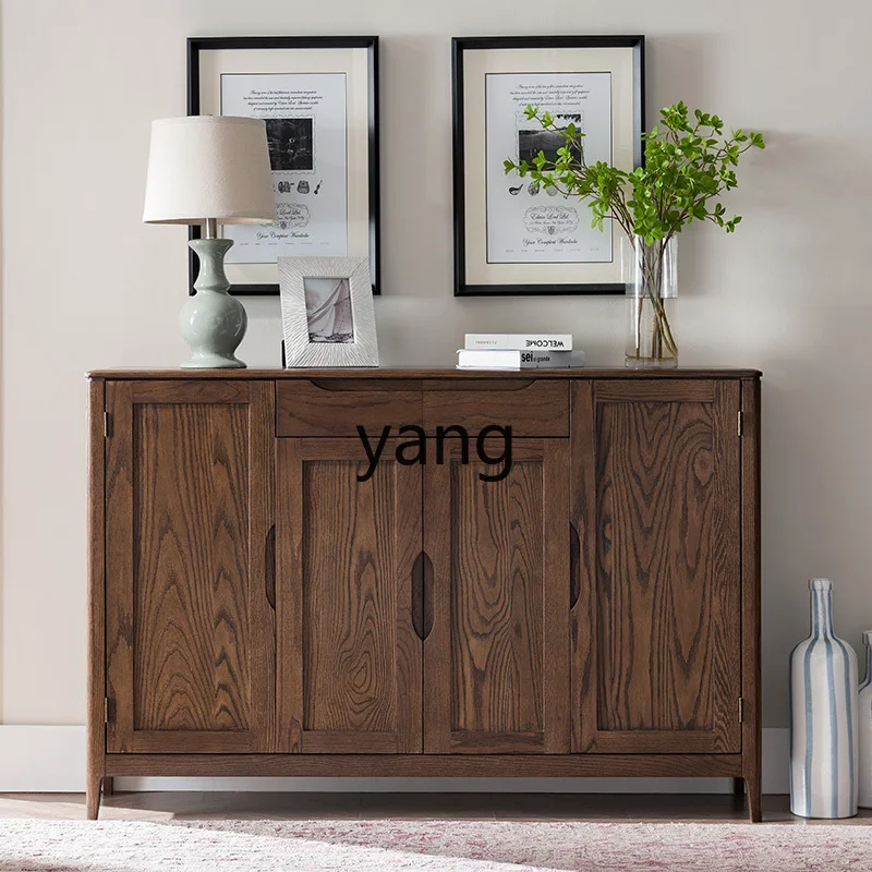 

LH four doors and two shoe cabinets solid wood simple and simple modern log furniture