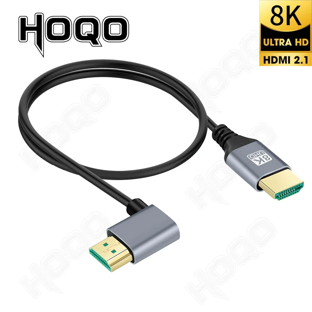 Ultra Slim 8K HDMI Cable 8K 60Hz 4K 120Hz 48Gbps eARC ARC HDCP Ultra High Speed HDMI2.1 Cable for HD TV Laptop Projector PS4/5