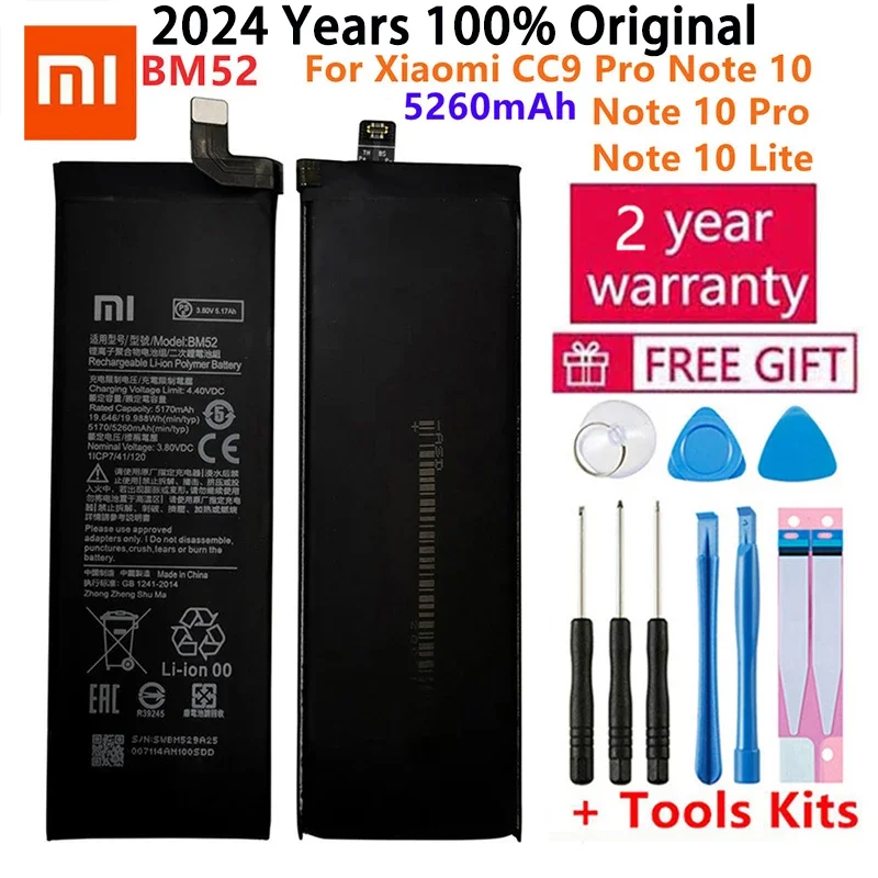 100% Original Battery Xiaomi Redmi Hongmi MI Note 2 3 4 4X 5A 5X 6 7 8 8T 9 9S 9T 10 10X 4G CCP Pro Lite Phone batteries Bateria