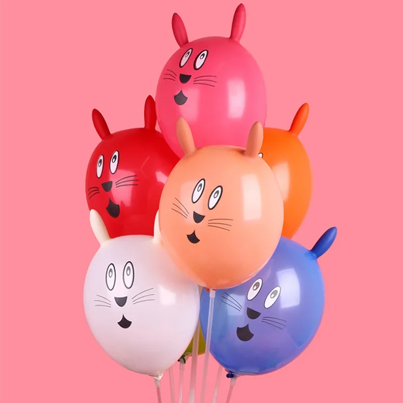1/5/10 sztuk nowy śliczny królik nadmuchiwana piłka urodziny rocznica ślubu dekoracja na dzień dziecka balony lateksowe 12 cali