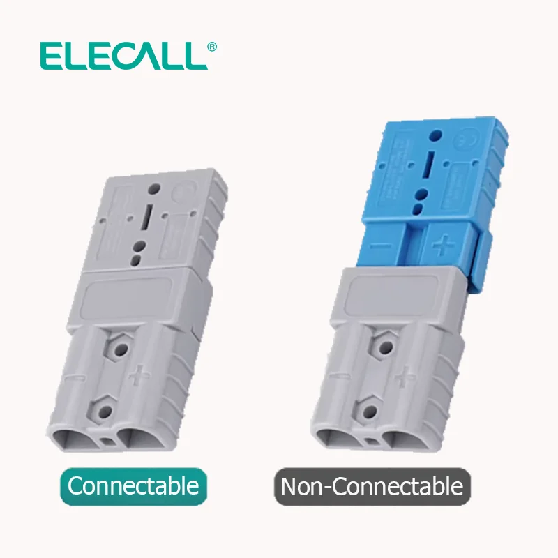 175A Bipolar Connector Plug 600V Power Connector Plug with Terminals for Forklift Golf Cart Silver-Plated Copper Terminals