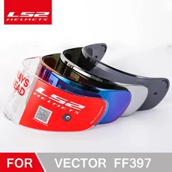 LS2 FF397 FF801 Motorcycle Helmet Visor Clear Dark Smoke Multicolour Silver Shield Vizard Suitable for Ls2 VECTOR Helmets Lens