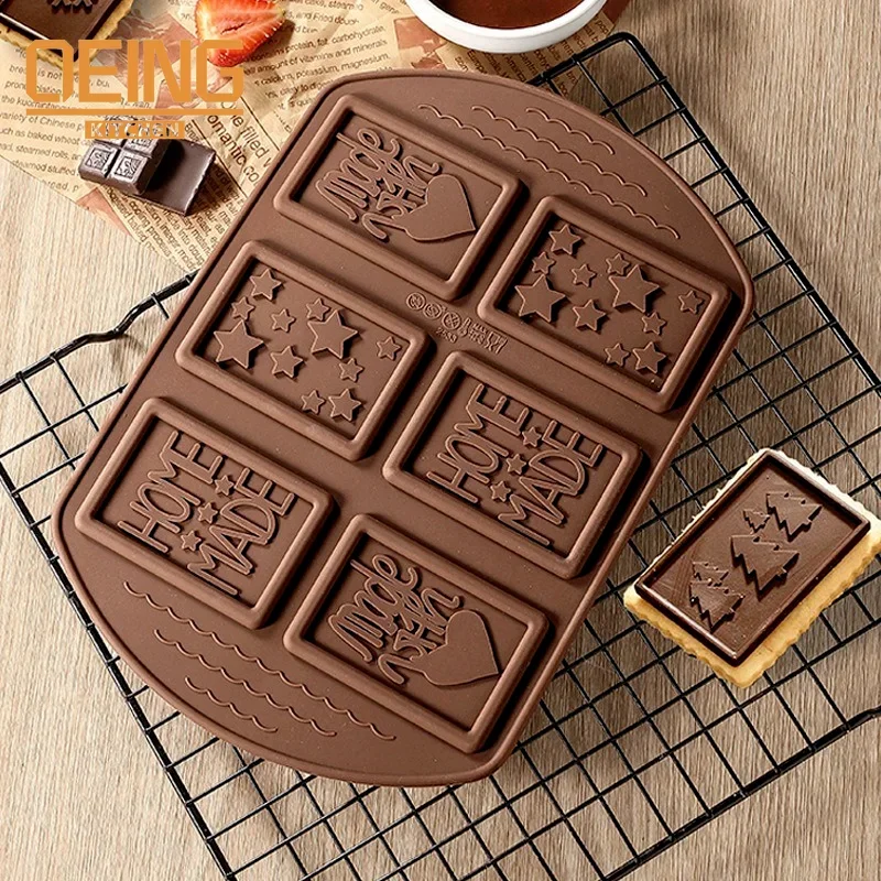 Silicone Chocolate Baking Mold Creative Handmade Multi-Pattern for Kitchen Biscuit Cakes Dessert Bakeware Decorating Tools