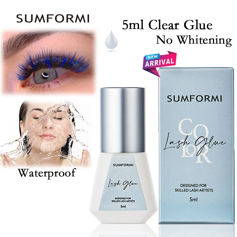 SUMFORMI 0.5s Dry Lash Glue Waterproof Thin Clear Adhesives for Eyelash Extensions insumos para extensión de pestañas Supplies