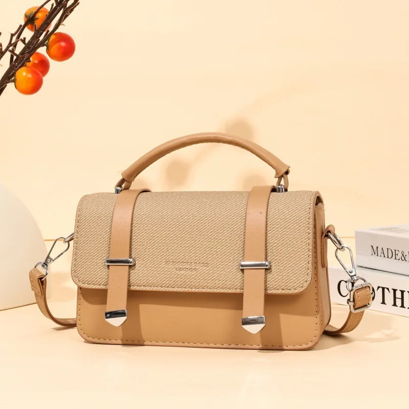 

Trendy Straw Handbag - 2025 New Versatile Mini Square Bag, Ins Style Shoulder Crossbody