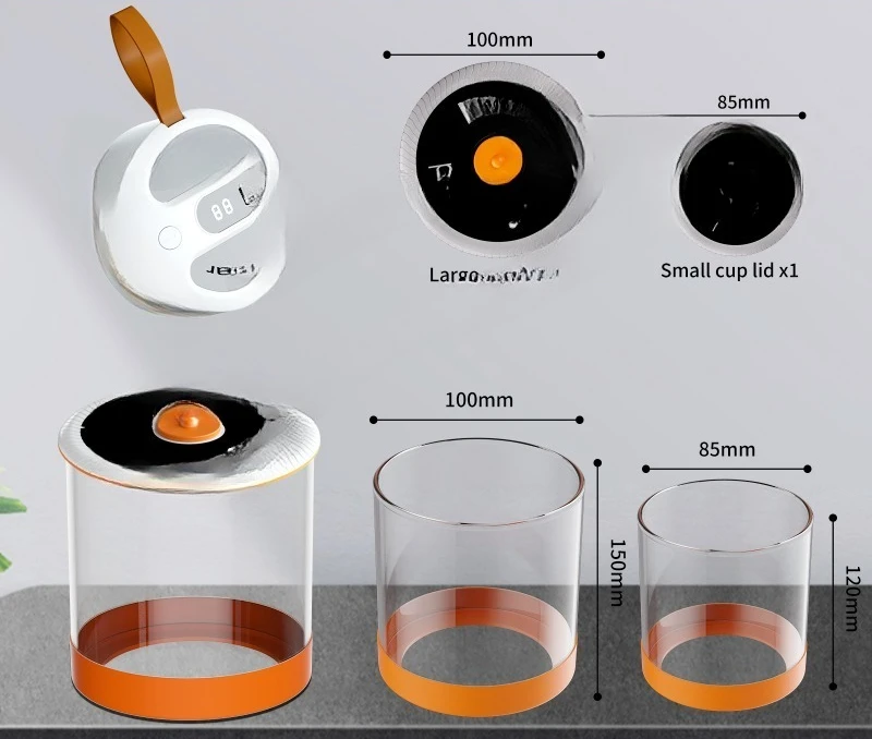 Electric vacuum sealing machine glass sealed fresh-keeping tank