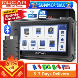 Global Version MUCAR VO6 OBD2 Scanner 32GB All Systems Diagnostic 28 Reset Auto VIN EPB/BMS/SAS/ABS Sevice Lifetime Free Update