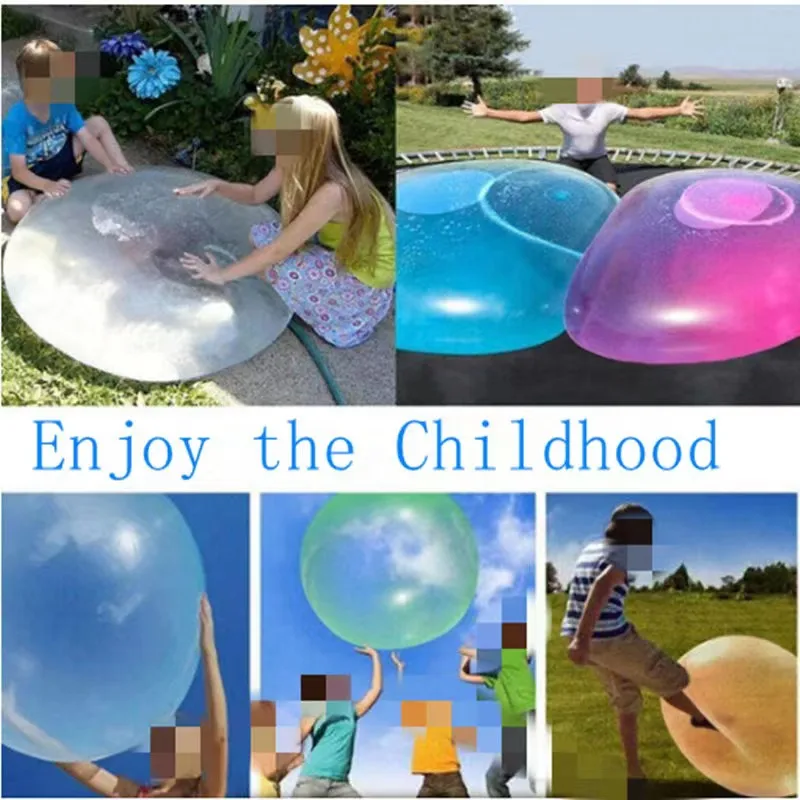 Children\'s Outdoor Water Bubble Ball Toy Game Fun Party Baby Shower Water Bubble Ball Toy Gift Beach Water Party