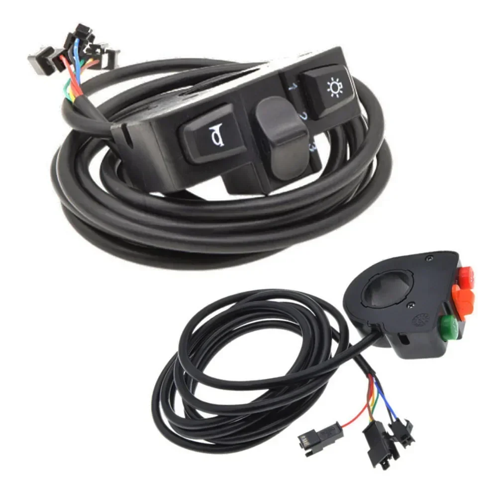 

POTEAX 3 In 1 Handlebar Switch Handlebar Switch 7/8 Handlebar Beam Switch Black Ebike 180Cm Motorcycle Signal Head Light