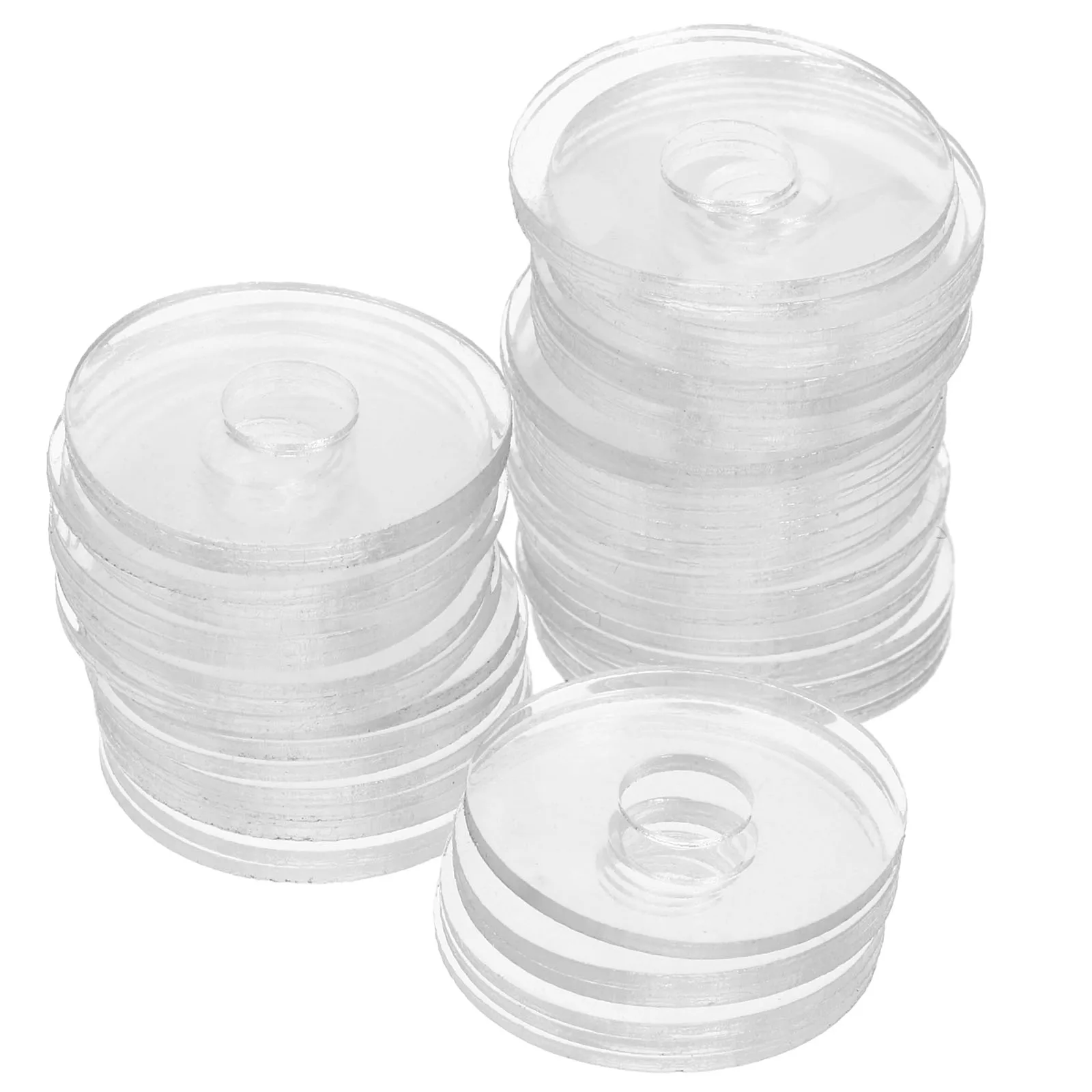 

50pcs Transparent Washers 0 79 Inch Vinyl Gaskets for Screws Shower Door Handle Components Sealing Ring Flat Washer Hardware