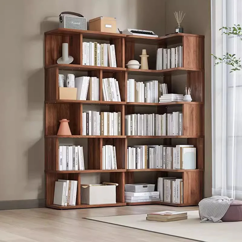 Minimalistyczne regały narożne dla dzieci Nordic Bedroom filary regały zbierają półki liberia rusztowania nowoczesne meble