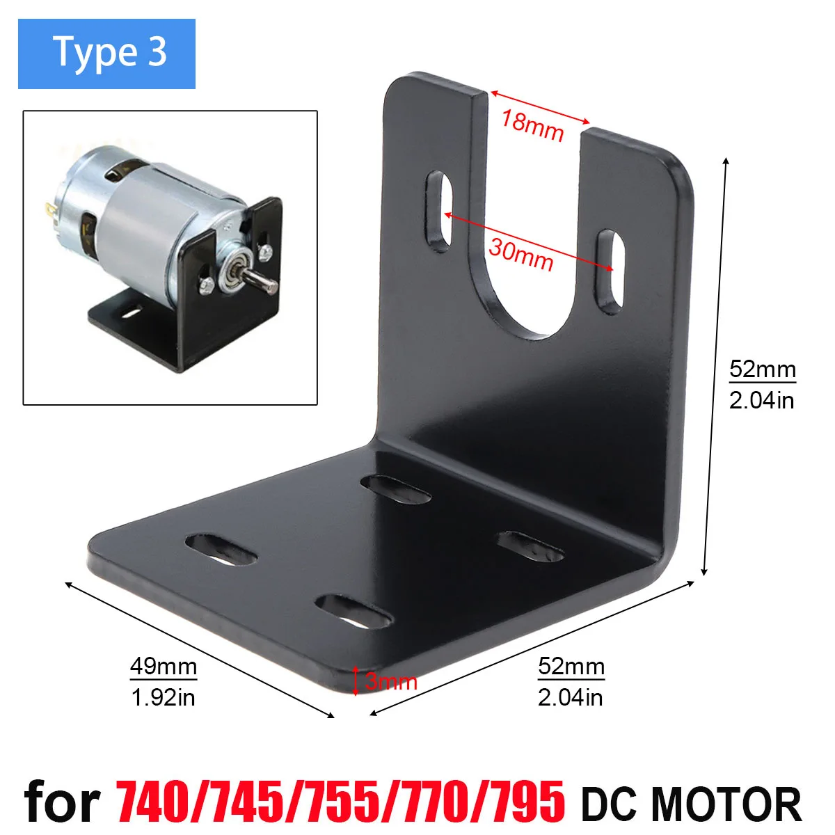 Stand DC Motor Bracket Mount for 370 380 385 390 395 555 550 545 540 750 755 775 795 NEMA17 NEMA23 JGY370 Worm DC Motor Holder