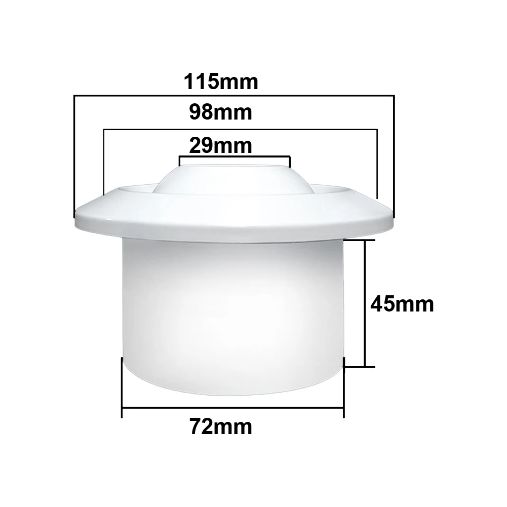 Air System Outlet Valve Circulation Cover Daily Use Efficient Exhaust Secure Spherical Station ABS Vent Airflow