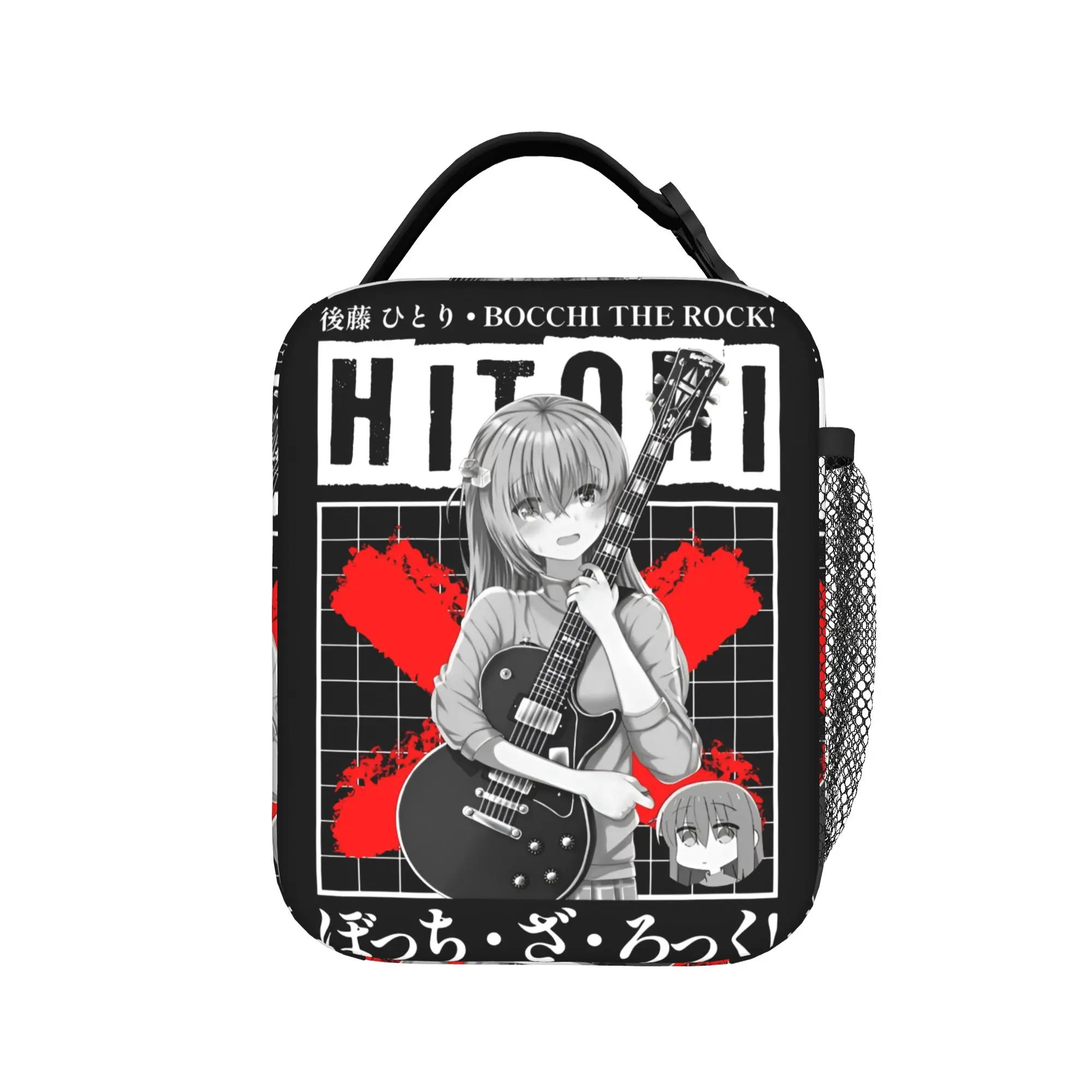 B-Bocchis the R-Rocks Portable Lunch Boxes Leakproof Anime Cos Kessoku Band Punk Thermal Cooler Food Insulated Lunch Bag School view 2