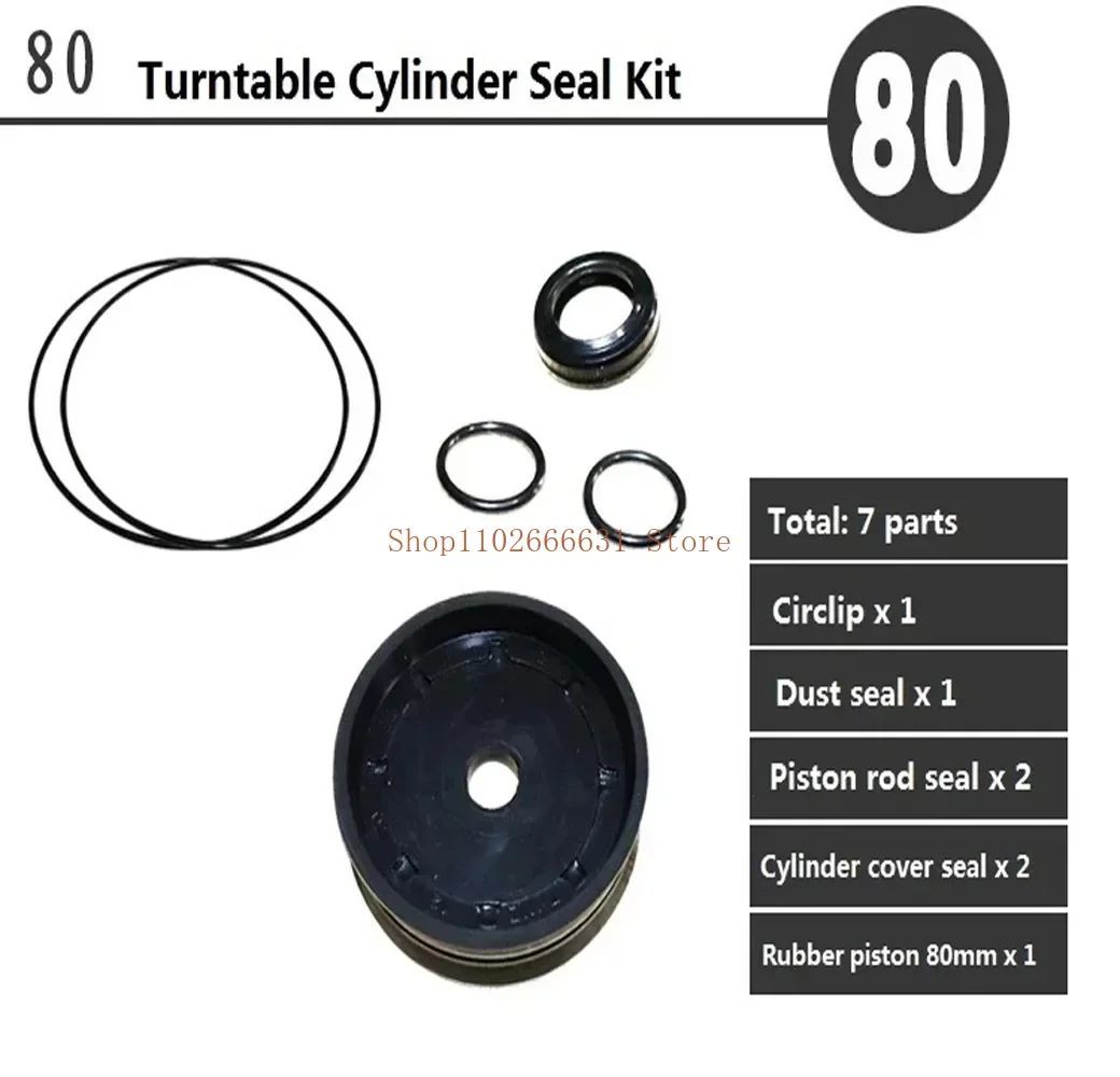 Tire Changer Machine Turntable Work Table Cylinder Piston Seal Gasket Kit