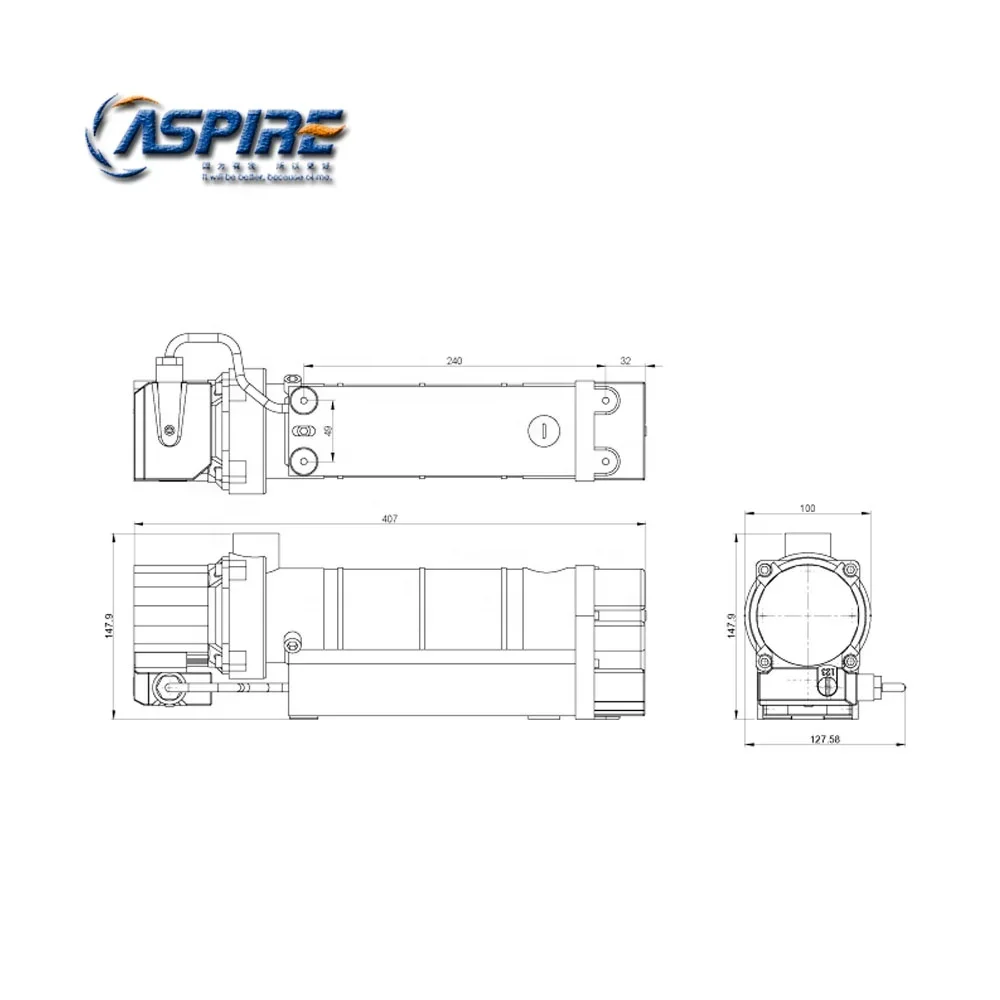 أنظمة التسخين المسبق الأفقية H3 مع مضخة 3000 وات QZ-3000R