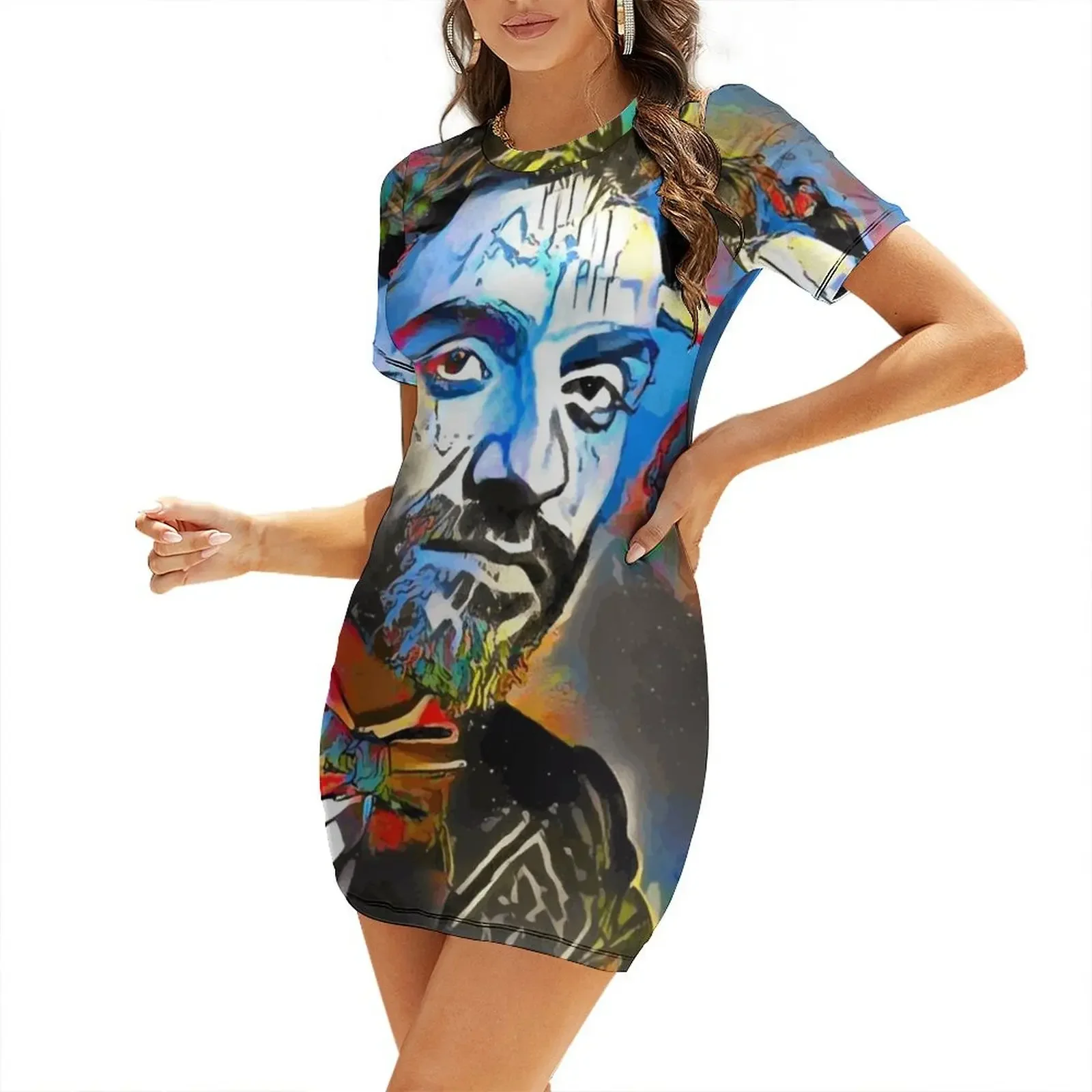 

Oscar Isaac Portrait Short-Sleeved Dress dresses summer elegant party dresses for women 2026 wedding guest dress 2026