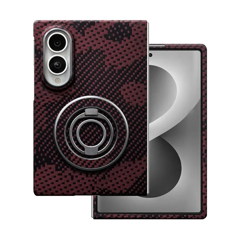 100% Genuine Kevlar aramid fiber Case for Samsung Z Fold 8 Luxury Business Magnetic Magsafe Case ultra-thin Protection Cover