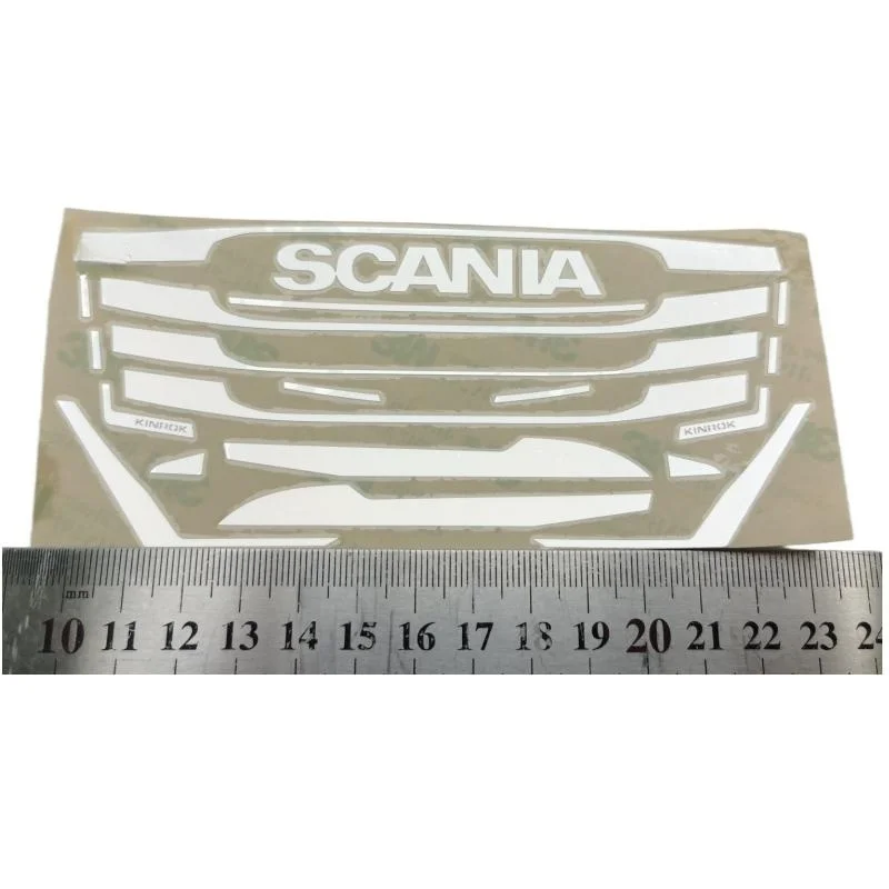 Metal Paste Model Intake Hood Stickers for 1/14 Tamiya Truck Tractor Scania 56368 770s DIY RC Cars Upgrade Decoration Parts