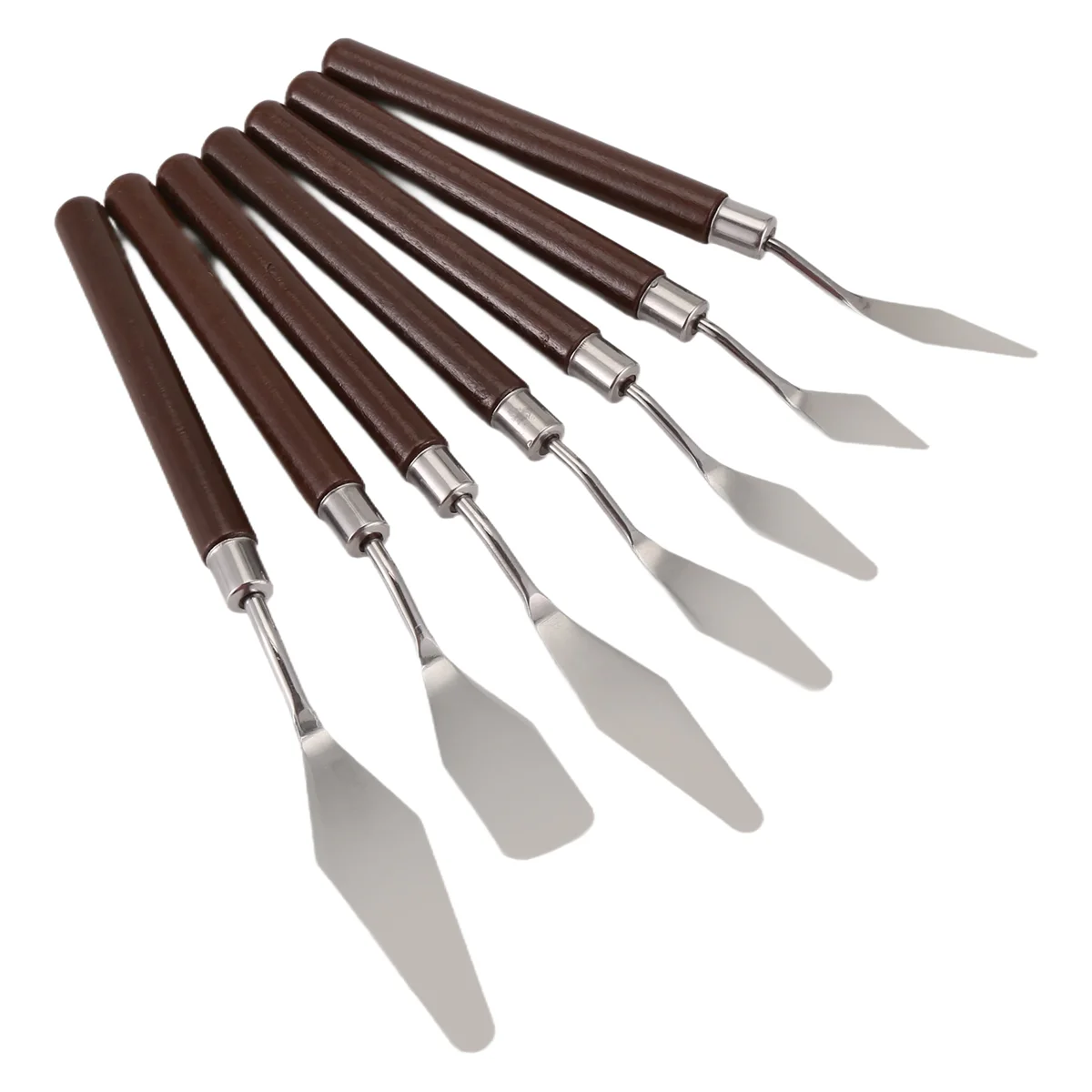 AT77 7-teiliges Ölgemälde-Messer-Set, Ölgemälde, Schaufel, Ölgemälde, Palettenmesser, Öl- und Acryl-Malwerkzeuge zum Farbmischen