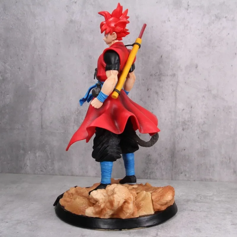 Figurine de Dessin Animé Dragon Ball Z Son Goku SD, Légende Héroïque, Figurine d'Action à Double Tête, Statue de Collection, Modèle de Jouets pour Enfants, Gfits, 32cm